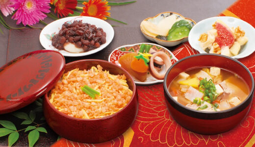 ばぁばの地エビそぼろ寿司定食